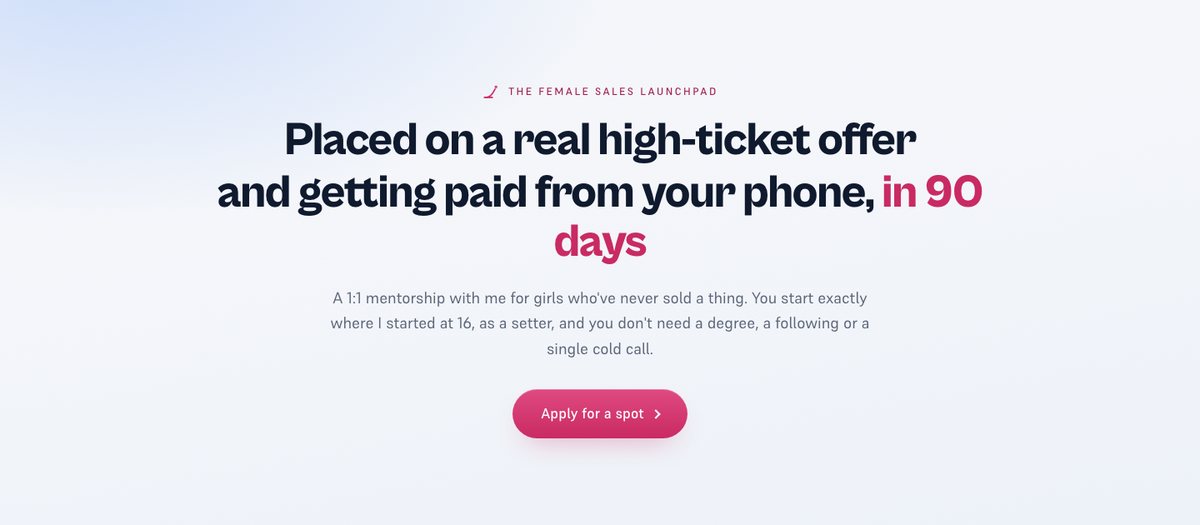 The Female Sales Launchpad preview